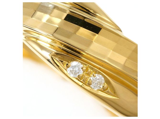 Autre Marque 18K Gelbgold-Ring mit Diamant Golden - Ansicht 2