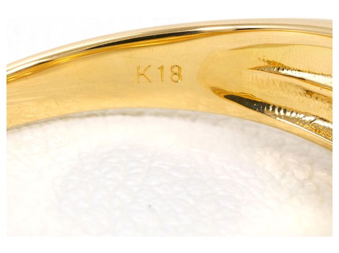 Autre Marque 18K Gelbgold-Ring mit Diamant Golden - Ansicht 5