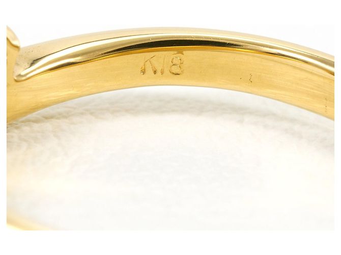 Autre Marque 18K Gelbgold-Ring mit Diamant Golden - Ansicht 5