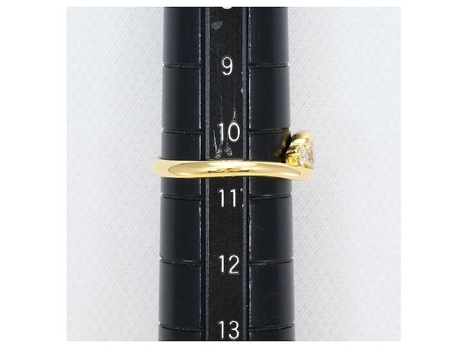 Autre Marque 18K Gelbgold-Ring mit Diamant Golden - Ansicht 8