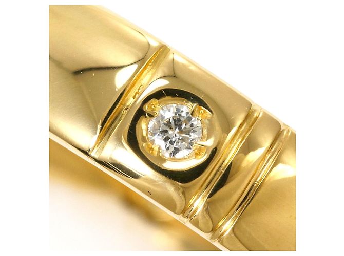 Autre Marque 18K Gelbgold-Ring mit Diamant Golden - Ansicht 2