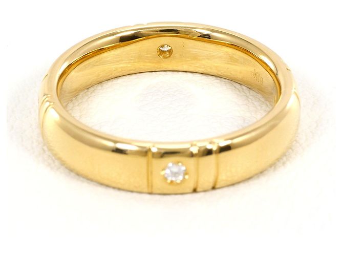 Autre Marque 18K Gelbgold-Ring mit Diamant Golden - Ansicht 4
