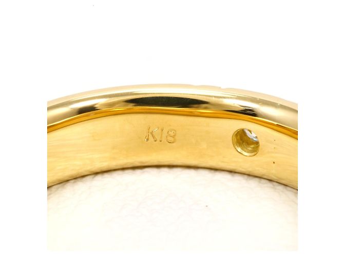 Autre Marque 18K Gelbgold-Ring mit Diamant Golden - Ansicht 5