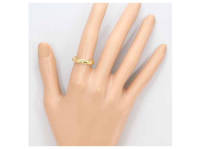 Autre Marque 18K Gelbgold-Ring mit Diamant Golden - Ansicht 6