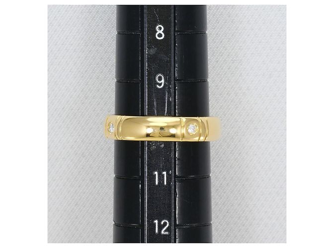 Autre Marque 18K Gelbgold-Ring mit Diamant Golden - Ansicht 7