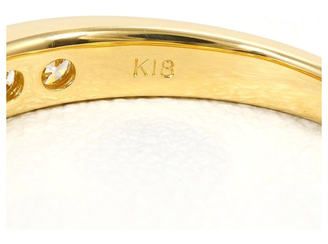 Autre Marque 18K Gelbgold-Ring mit Diamant Golden - Ansicht 5