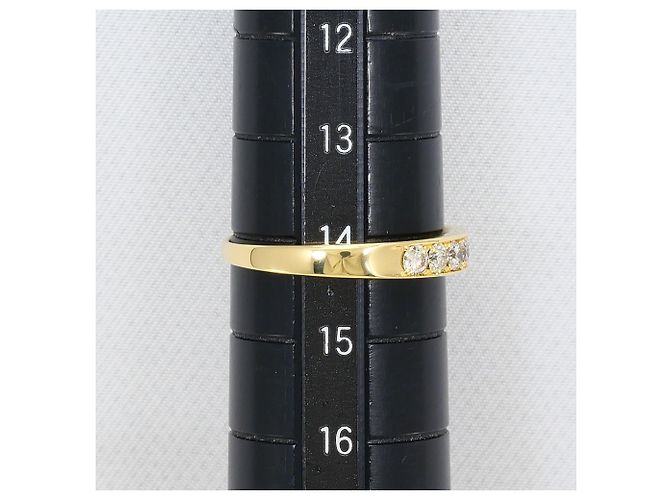 Autre Marque 18K Gelbgold-Ring mit Diamant Golden - Ansicht 8