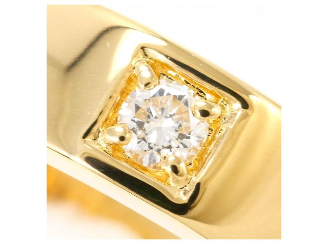 Autre Marque 18K Gelbgold-Ring mit Diamant Golden - Ansicht 2