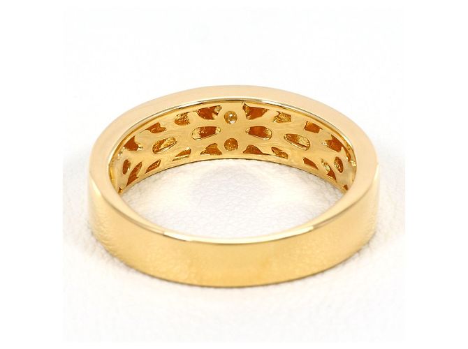 Autre Marque 18K Gelbgold-Ring mit Diamant Golden - Ansicht 4
