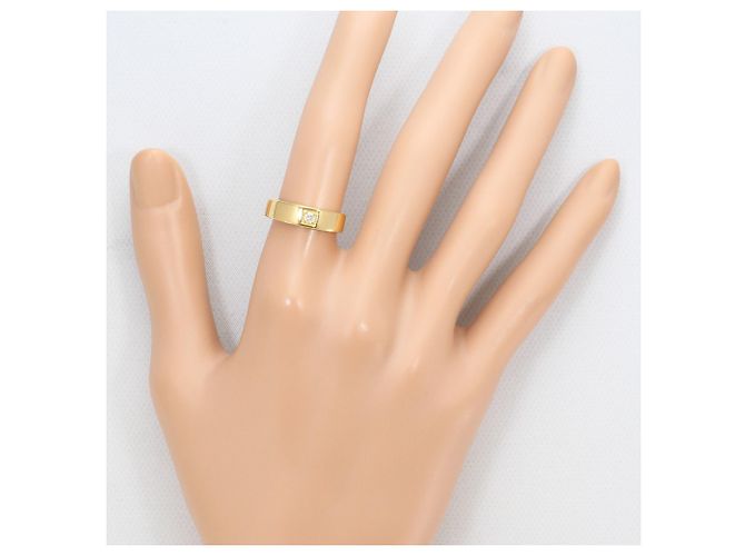 Autre Marque 18K Gelbgold-Ring mit Diamant Golden - Ansicht 6