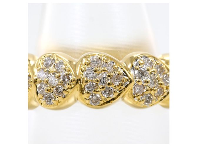 Autre Marque 18K Gelbgold-Ring mit Diamant Golden - Ansicht 2