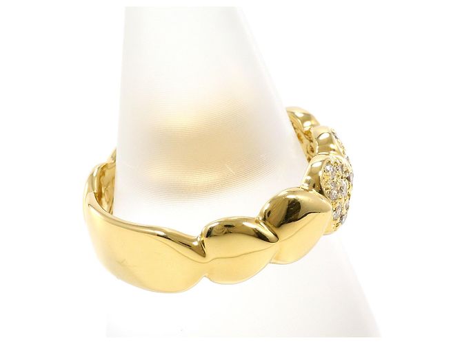 Autre Marque 18K Gelbgold-Ring mit Diamant Golden - Ansicht 3