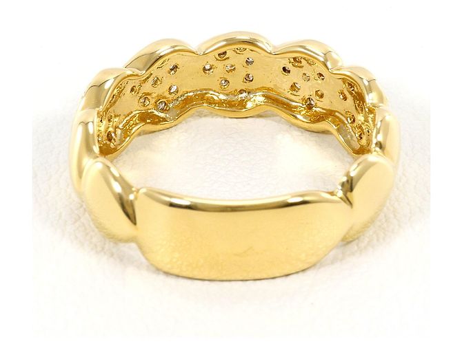 Autre Marque 18K Gelbgold-Ring mit Diamant Golden - Ansicht 4