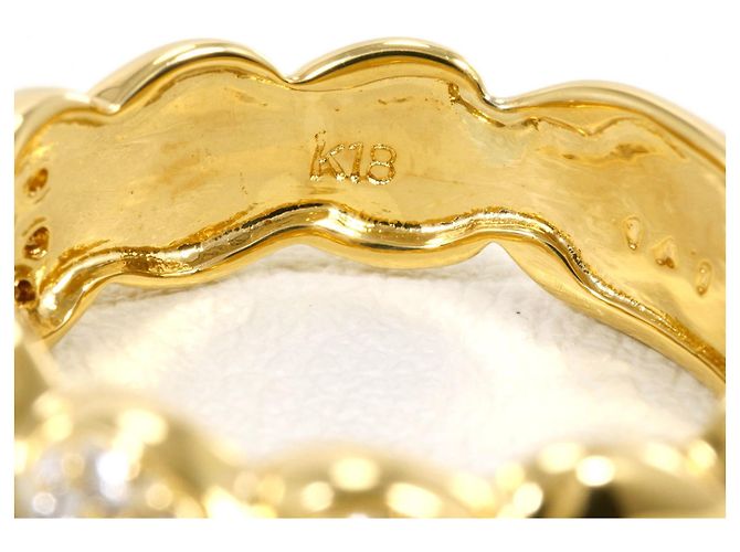 Autre Marque 18K Gelbgold-Ring mit Diamant Golden - Ansicht 5