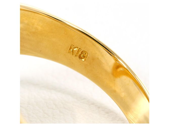 Autre Marque 18K Gelbgold-Ring mit Diamant Golden - Ansicht 5