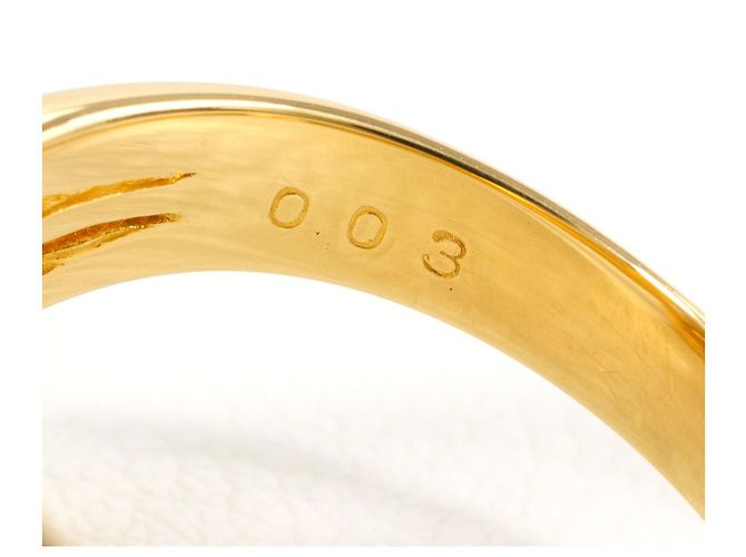Autre Marque 18K Gelbgold-Ring mit Diamant Golden - Ansicht 6