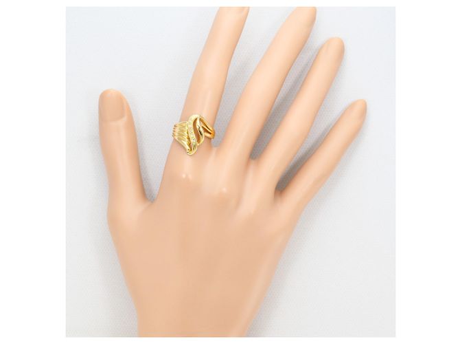 Autre Marque 18K Gelbgold-Ring mit Diamant Golden - Ansicht 7