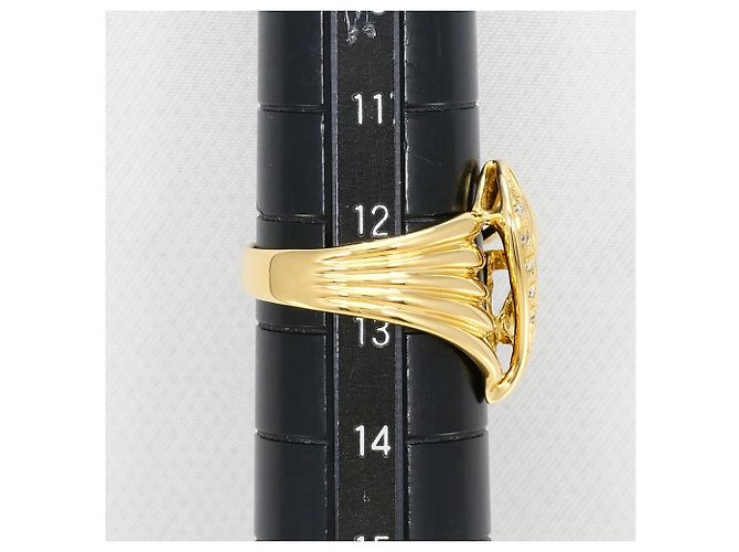 Autre Marque 18K Gelbgold-Ring mit Diamant Golden - Ansicht 8