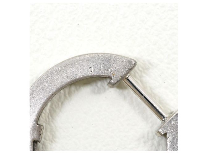 Autre Marque Orecchini a cerchio in oro bianco 18K e diamanti D'oro - vista 4