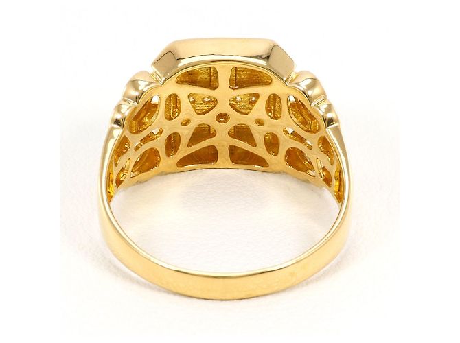 Autre Marque 18K Gelbgold-Ring mit Diamanten Golden - Ansicht 4