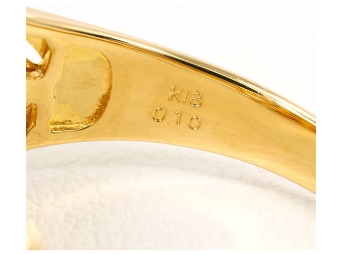 Autre Marque 18K Gelbgold-Ring mit Diamanten Golden - Ansicht 5