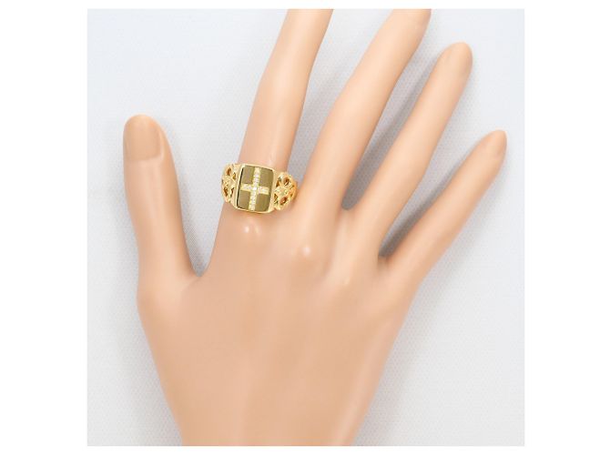 Autre Marque 18K Gelbgold-Ring mit Diamanten Golden - Ansicht 6
