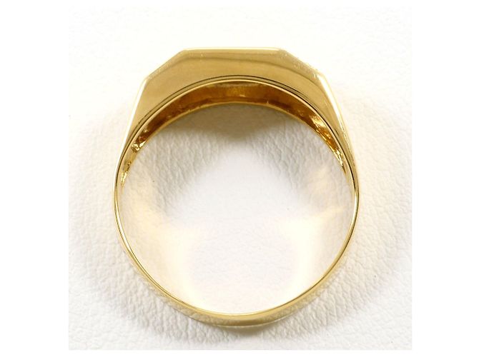 Autre Marque 18K Gelbgold-Ring mit Diamant Golden - Ansicht 3