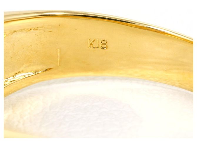 Autre Marque 18K Gelbgold-Ring mit Diamant Golden - Ansicht 5