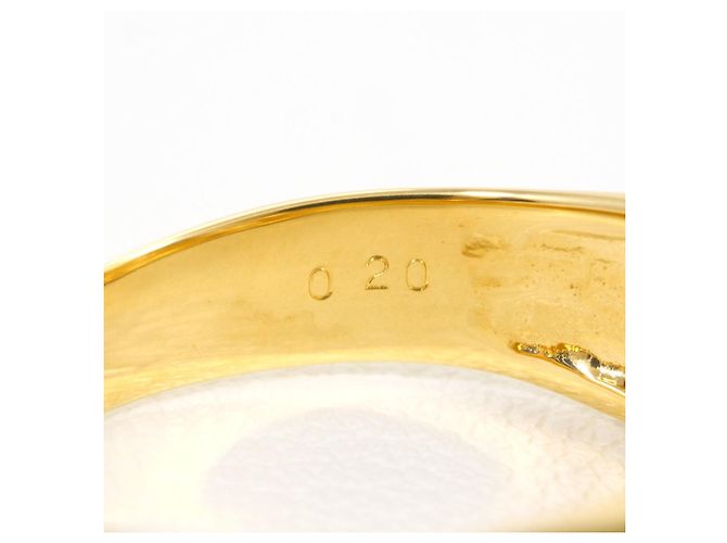 Autre Marque 18K Gelbgold-Ring mit Diamant Golden - Ansicht 6
