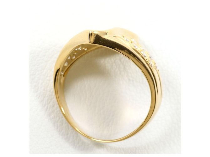 Autre Marque 18K Gelbgold-Ring mit Diamant Golden - Ansicht 3