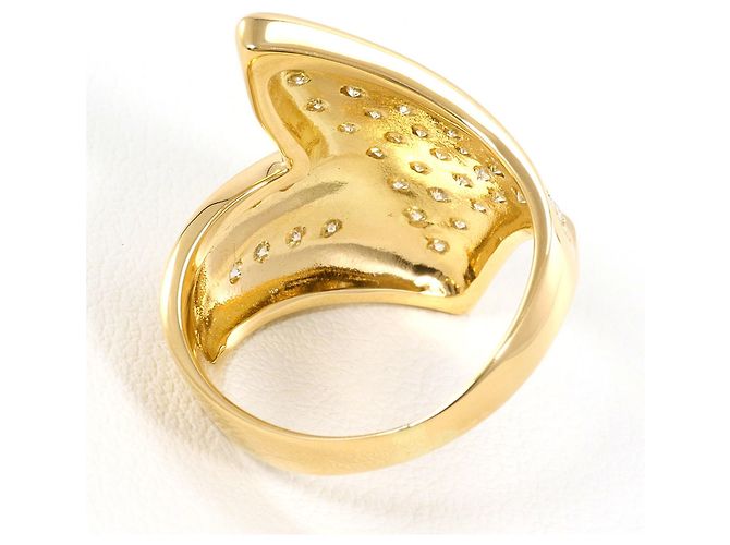 Autre Marque 18K Gelbgold-Ring mit Diamant Golden - Ansicht 4