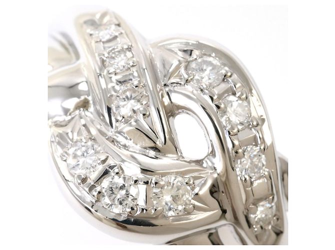 Autre Marque PT900 Platinring mit Diamant - Ansicht 2