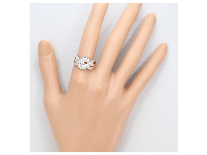 Autre Marque PT900 Platinring mit Diamant - Ansicht 6