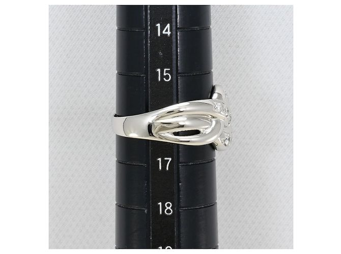 Autre Marque PT900 Platinring mit Diamant - Ansicht 7