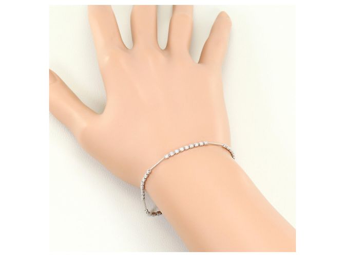 Autre Marque Bracciale con charm in platino PT850 con diamante - vista 5