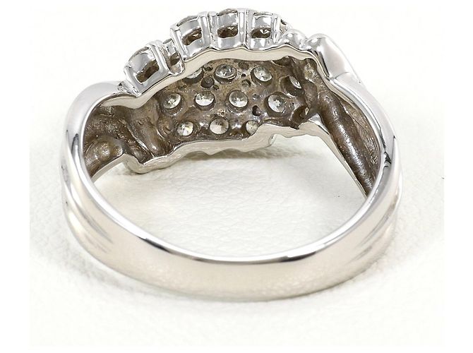 Autre Marque PT850 Platinring mit 0.46ct Diamant - Ansicht 4
