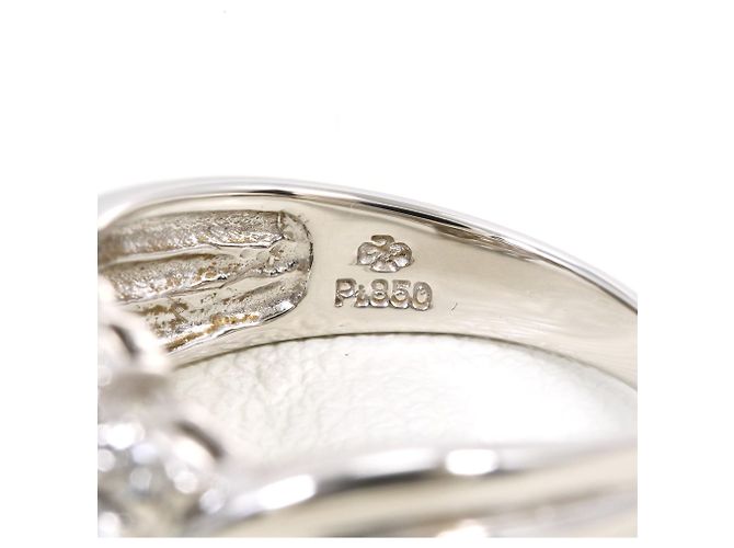 Autre Marque PT850 Platinring mit 0.46ct Diamant - Ansicht 5