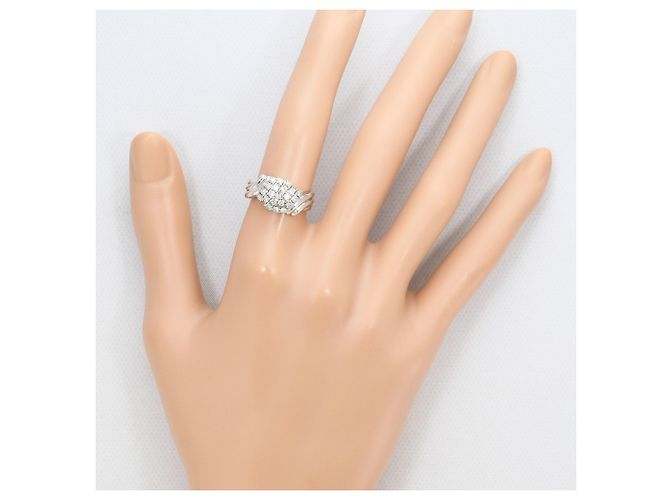 Autre Marque PT850 Platinring mit 0.46ct Diamant - Ansicht 7
