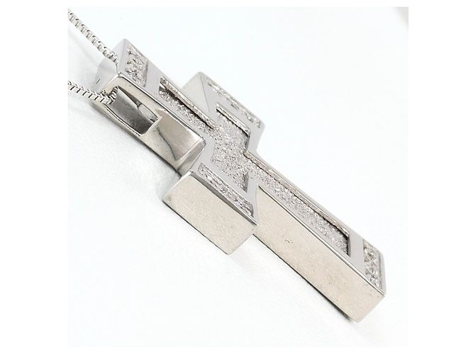 Autre Marque Elegante collana in oro bianco 18K con diamante D'oro - vista 2