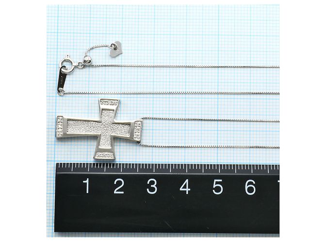 Autre Marque Elegante collana in oro bianco 18K con diamante D'oro - vista 5