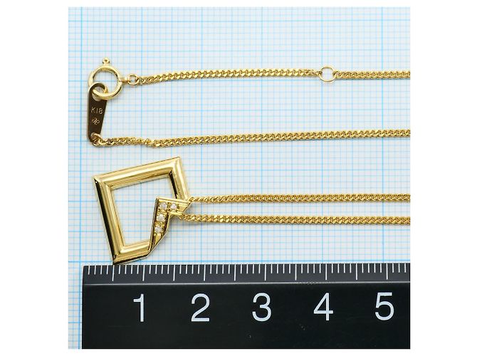 Autre Marque Collana in oro giallo 18K con diamante D'oro - vista 4