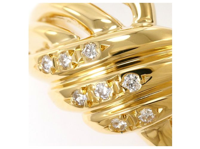 Autre Marque 18K Gelbgold-Ring mit Diamant Golden - Ansicht 2