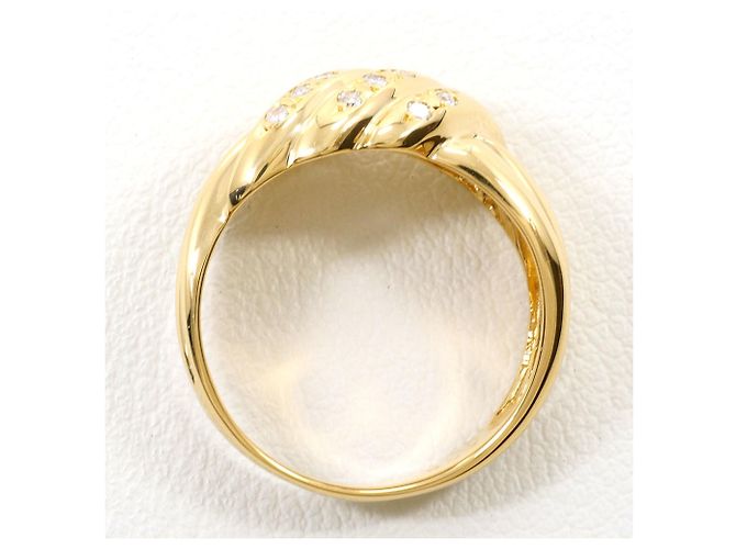 Autre Marque 18K Gelbgold-Ring mit Diamant Golden - Ansicht 3