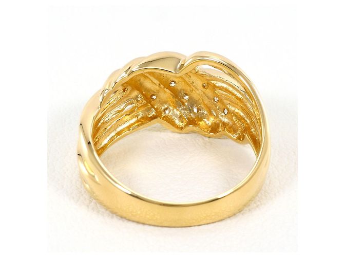 Autre Marque 18K Gelbgold-Ring mit Diamant Golden - Ansicht 4