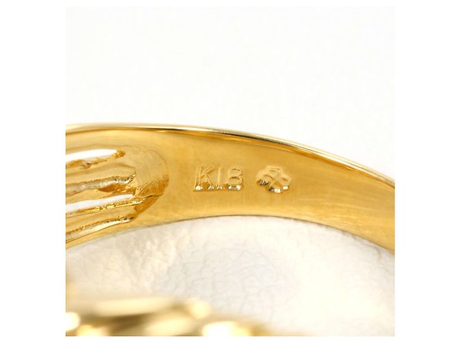 Autre Marque 18K Gelbgold-Ring mit Diamant Golden - Ansicht 5