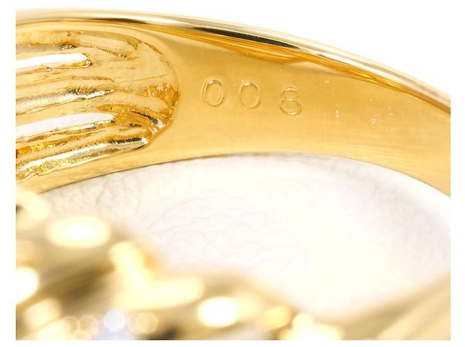 Autre Marque 18K Gelbgold-Ring mit Diamant Golden - Ansicht 6