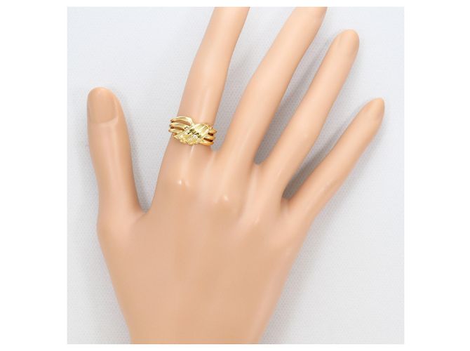Autre Marque 18K Gelbgold-Ring mit Diamant Golden - Ansicht 7