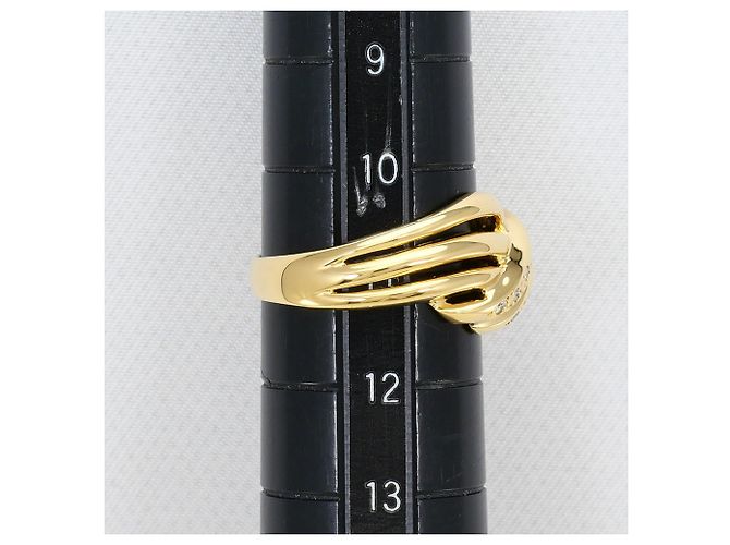 Autre Marque 18K Gelbgold-Ring mit Diamant Golden - Ansicht 8