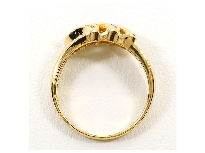 Autre Marque 18K Gelbgold-Ring mit Diamant Golden - Ansicht 3