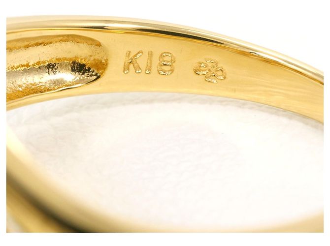 Autre Marque 18K Gelbgold-Ring mit Diamant Golden - Ansicht 5